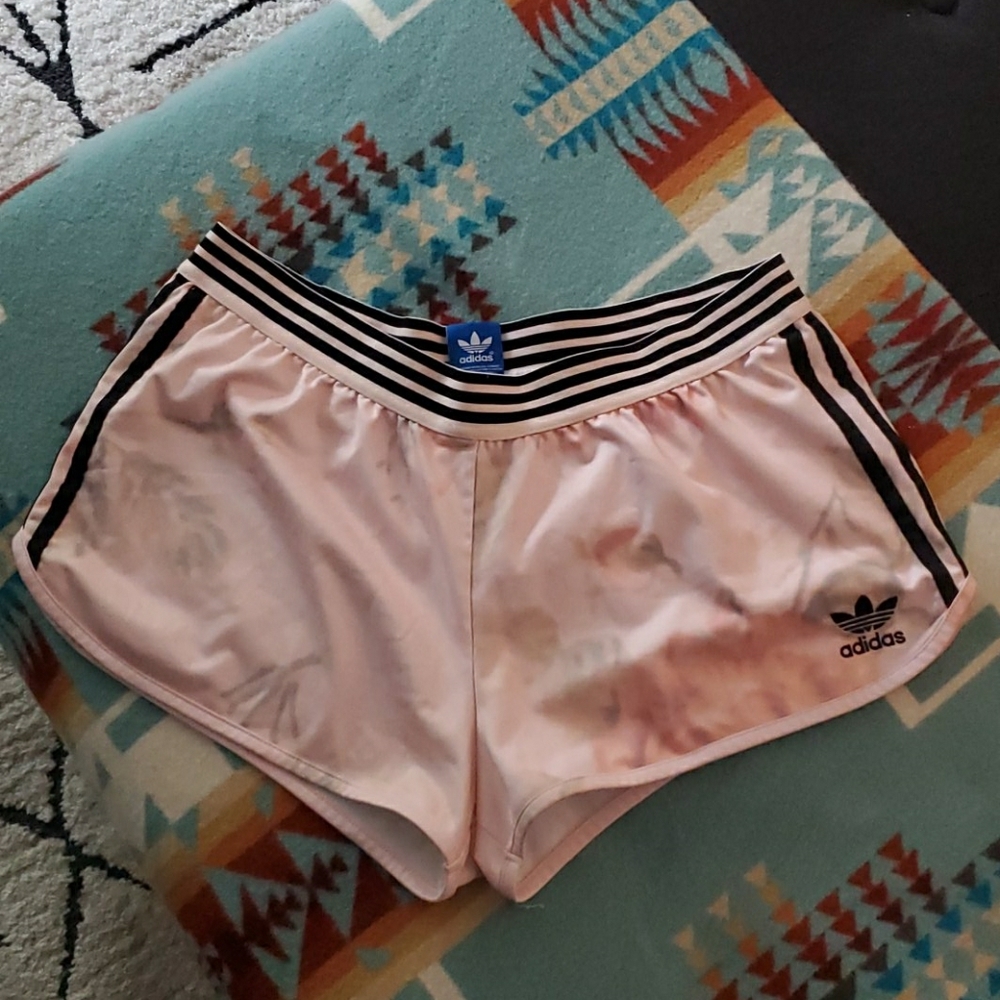 Women's L Adidas floral shorts